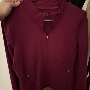 🥀 Aritzia TNA Golden LIFE Relay Zip Up Jacket Juicy Rose XL 🥀